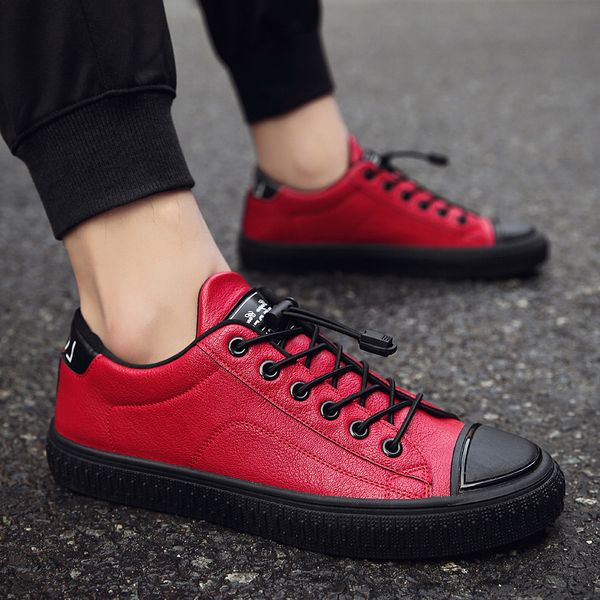 mhysa 2019new spring and autumn fashion men's casual shoes leather sports shoes men's flat outdoor vulcanized m322, Black
mhysa 2019new spring and autumn fashion men's casual shoes leather sports shoes men's flat outdoor vulcanized m322, Black