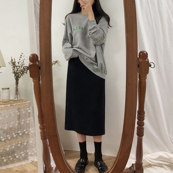 solid black brown mid calf women skirt vintage spring summer straight skirt long office lady high waist girls skirts femininas
solid black brown mid calf women skirt vintage spring summer straight skirt long office lady high waist girls skirts femininas