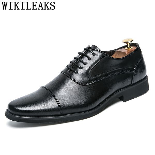business shoes men oxford leather coiffeur office shoes men formal italian brand brown dress wedding classic big size, Black
business shoes men oxford leather coiffeur office shoes men formal italian brand brown dress wedding classic big size, Black