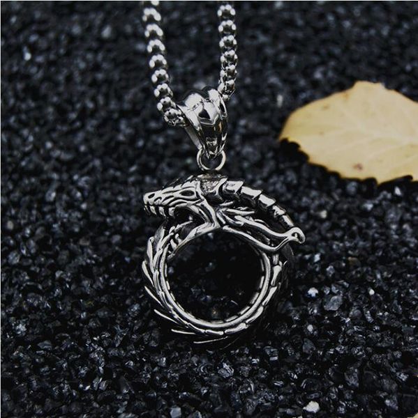 designer personality domineering titanium steel chaoren necklace pendant jewelry fashion hip hop tail snake atmosphere pendant sweater chain, Silver
designer personality domineering titanium steel chaoren necklace pendant jewelry fashion hip hop tail snake atmosphere pendant sweater chain, Silver