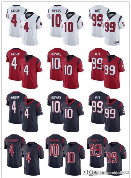 men women youth houston texans jersey 4 deshaun watson 99 j.j. watt 10 deandre hopkins football jerseys red navy white rush, Black;red 
men women youth houston texans jersey 4 deshaun watson 99 j.j. watt 10 deandre hopkins football jerseys red navy white rush, Black;red