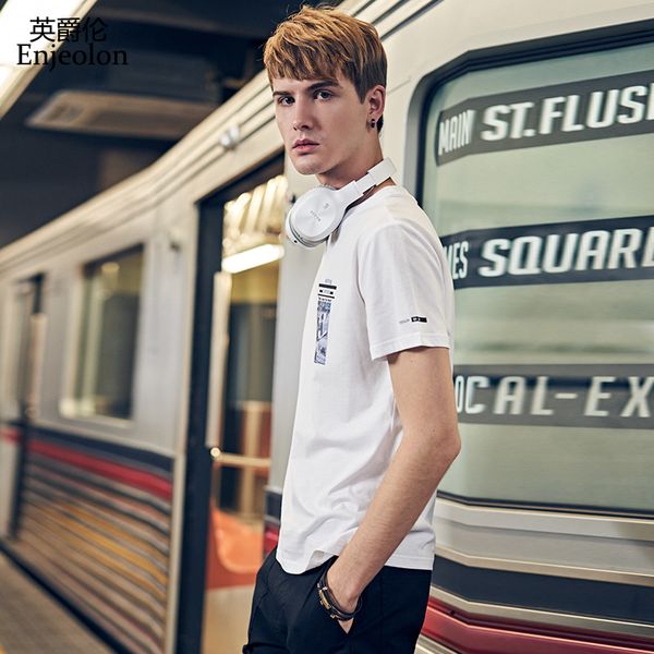 enjeolon new t shirt men summer fashion o neck fit t shirts men t-shirt fashion printing t-shirt tees 3xl t7298, White;black
enjeolon new t shirt men summer fashion o neck fit t shirts men t-shirt fashion printing t-shirt tees 3xl t7298, White;black