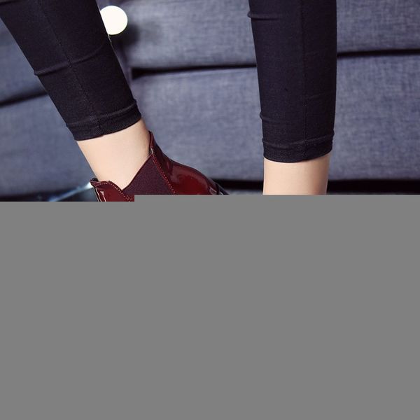 new arrival fashion shoes women boots elasticated patent leather ankle boots pointed low heel boots female shoes, Black
new arrival fashion shoes women boots elasticated patent leather ankle boots pointed low heel boots female shoes, Black