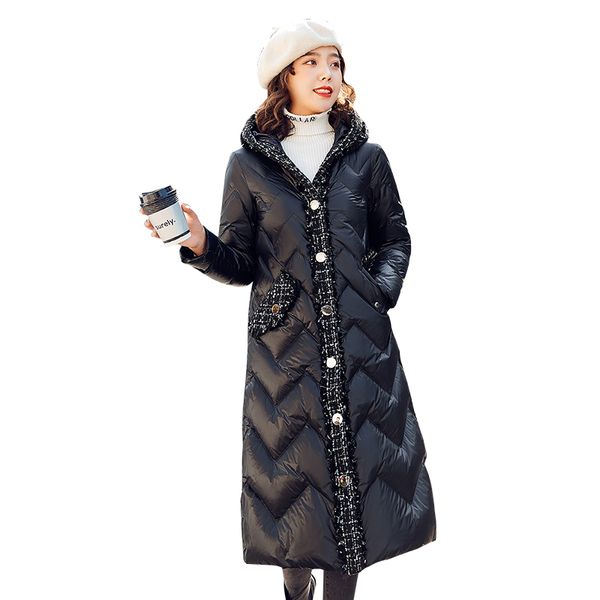 women down coat hooded white duck down long warm thicken womens puffer coats 2019 new winter elegant fashion pocket coat, Black
women down coat hooded white duck down long warm thicken womens puffer coats 2019 new winter elegant fashion pocket coat, Black