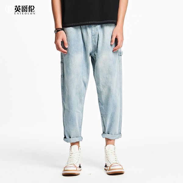 men's jeans enjeolon 2021 men denim fashion mens casual long for male pants nz4209, Blue
men's jeans enjeolon 2021 men denim fashion mens casual long for male pants nz4209, Blue