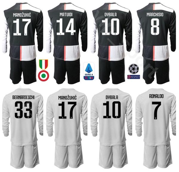 19-20 Long Sleeve Soccer 17 MANDZUKIC Jersey Set 10 Paulo Dybala 4 Matthijs DE LIGT 14 MATUIDI 7 RONALDO BONUCCI Football Shirt Kits
19-20 Long Sleeve Soccer 17 MANDZUKIC Jersey Set 10 Paulo Dybala 4 Matthijs DE LIGT 14 MATUIDI 7 RONALDO BONUCCI Football Shirt Kits