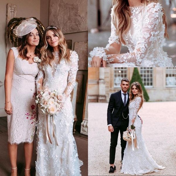2020 romantic appliques lace mermaid wedding dresses backless tulle beach long sleeve bohemain bridal wedding gowns vestidos de novia, White
2020 romantic appliques lace mermaid wedding dresses backless tulle beach long sleeve bohemain bridal wedding gowns vestidos de novia, White