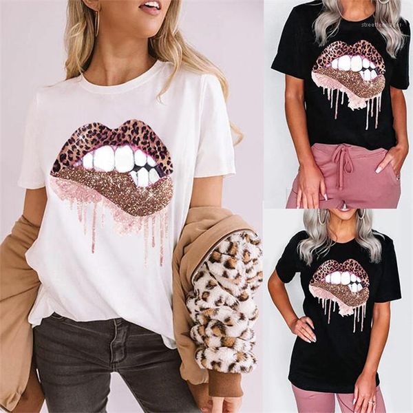 designer tshirt leopard tooth print summer short sleeved t-shirt casual fashion women plus size womens, White
designer tshirt leopard tooth print summer short sleeved t-shirt casual fashion women plus size womens, White