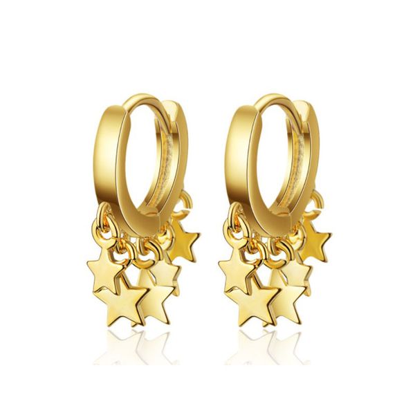 wholesale fashion 925 sterling silver earrings for women korean personality hundred star ear pendant gold, Golden
wholesale fashion 925 sterling silver earrings for women korean personality hundred star ear pendant gold, Golden