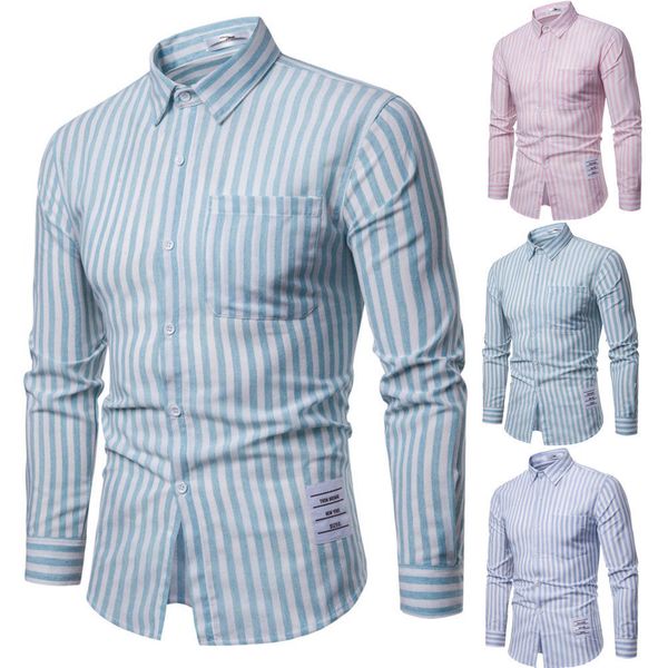 2019 new style fashion men's business formal stripe shirt long sleeve button slim fit shirts cotton, White;black
2019 new style fashion men's business formal stripe shirt long sleeve button slim fit shirts cotton, White;black