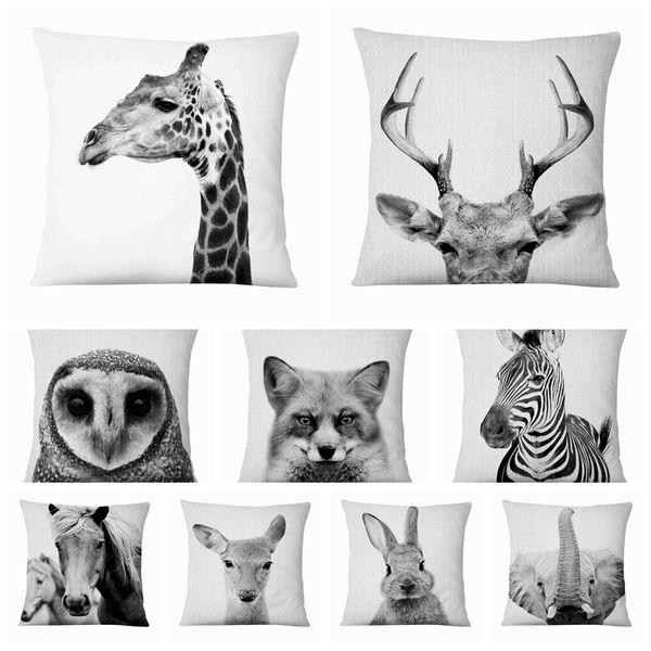 home pillows decoration black and white animal printed linen pillowcase almofadas decorativas para sofa throw pillow 45*45cm
home pillows decoration black and white animal printed linen pillowcase almofadas decorativas para sofa throw pillow 45*45cm