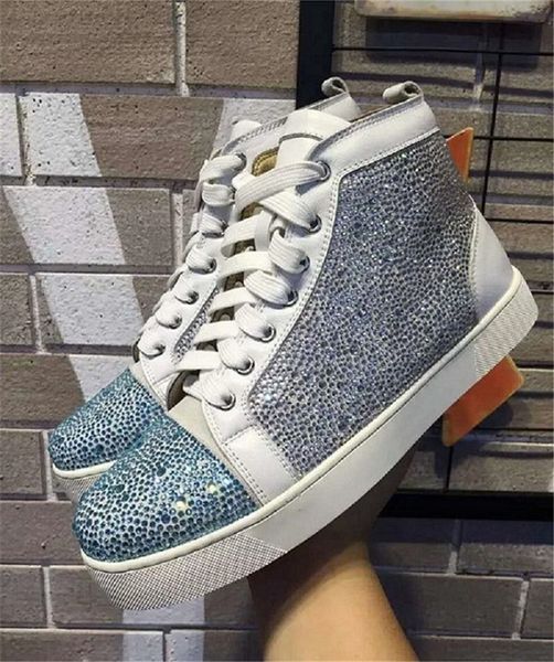 With Box 2019 Fashion Rivet Shoes Designer Boots Luxury Black White Blue Genuine Leather Spikes Casual Shoes Mens Womens Party Dress Shoes
With Box 2019 Fashion Rivet Shoes Designer Boots Luxury Black White Blue Genuine Leather Spikes Casual Shoes Mens Womens Party Dress Shoes