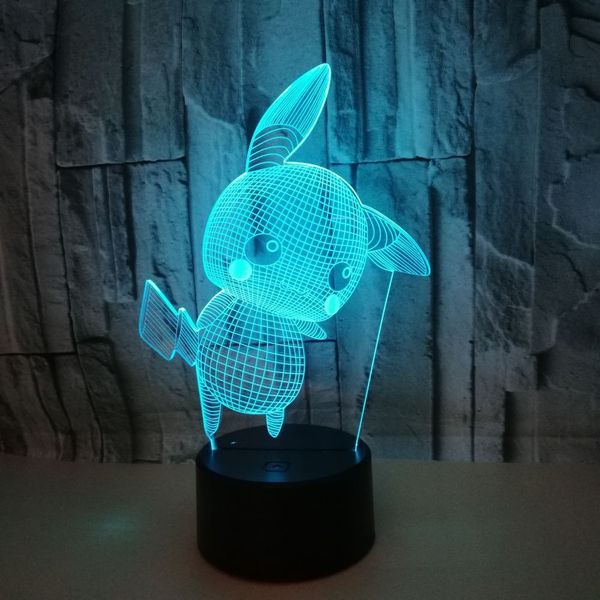 foreign trade new pattern picacho 3d small night-light colorful touch remote control led 3d vision second gram force small desk lamp
foreign trade new pattern picacho 3d small night-light colorful touch remote control led 3d vision second gram force small desk lamp