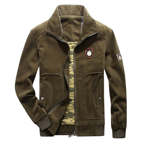 men's jacket 2019 spring and autumn new style young and middle-aged corduroy fold-down collar casual coat, Black;brown
men's jacket 2019 spring and autumn new style young and middle-aged corduroy fold-down collar casual coat, Black;brown