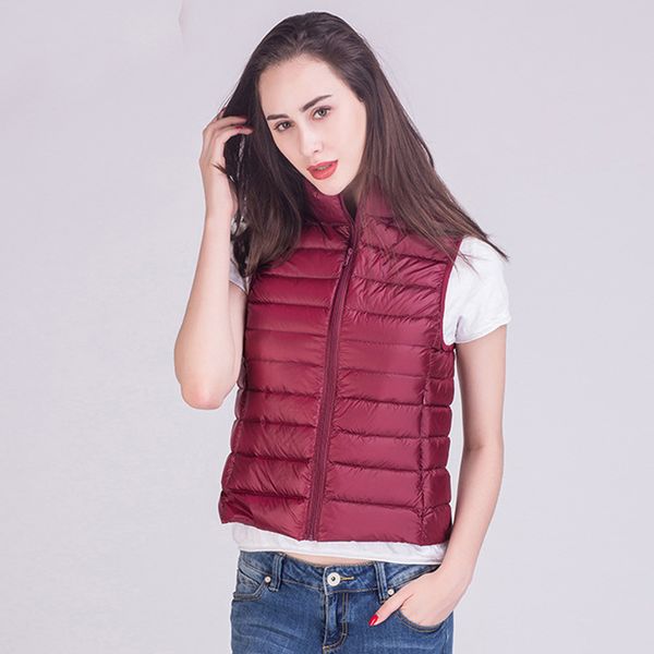 2018 winter new 90% white duck down vest stand collar warm slim zipper women fashion down jacket 12 colors s-3xl, Black
2018 winter new 90% white duck down vest stand collar warm slim zipper women fashion down jacket 12 colors s-3xl, Black