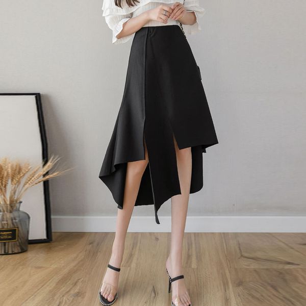 spring autumn new fashion skirt for women plus size high waist skirt black red knee -length a-line irregular 2020
spring autumn new fashion skirt for women plus size high waist skirt black red knee -length a-line irregular 2020