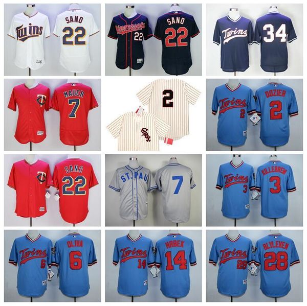vintage 2016 flexbase cool base baseball 2 brian dozier jersey pullover 3 harmon killebrew 6 tony oliva 7 joe mauer 14 kent hrbek, Blue;black
vintage 2016 flexbase cool base baseball 2 brian dozier jersey pullover 3 harmon killebrew 6 tony oliva 7 joe mauer 14 kent hrbek, Blue;black