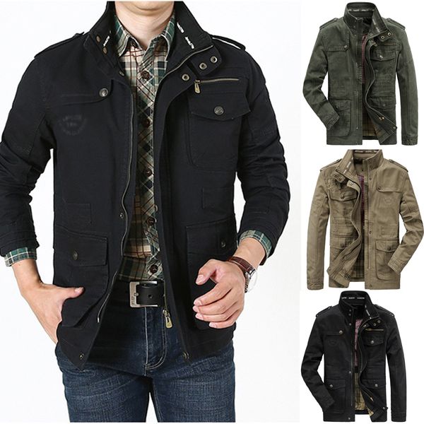 spring fashion men cotton casual jacket coat zipper outfit long sleeve multi pocket businessmen blouse plus size 5xl6xl 7xl, Black;brown
spring fashion men cotton casual jacket coat zipper outfit long sleeve multi pocket businessmen blouse plus size 5xl6xl 7xl, Black;brown