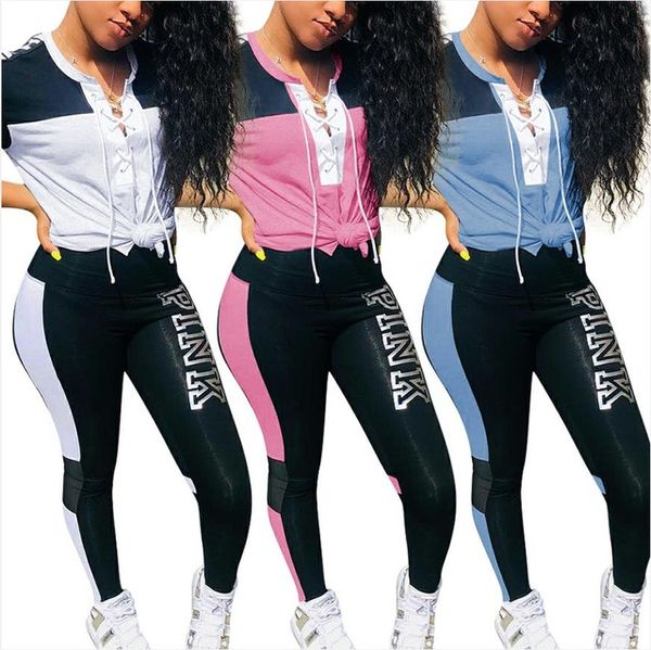 Letter print 2 piece et women plu ize and pant ca ual outfit weat uit two piece weat hirt pink track uit
Letter print 2 piece et women plu ize and pant ca ual outfit weat uit two piece weat hirt pink track uit