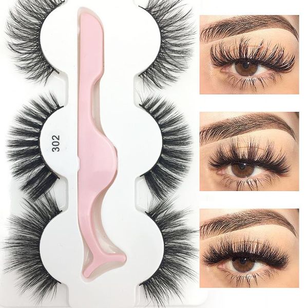 false eyelashes 3 pairs 3d natural thick mink fake with tweezers set long lasting extension lashs for look
false eyelashes 3 pairs 3d natural thick mink fake with tweezers set long lasting extension lashs for look