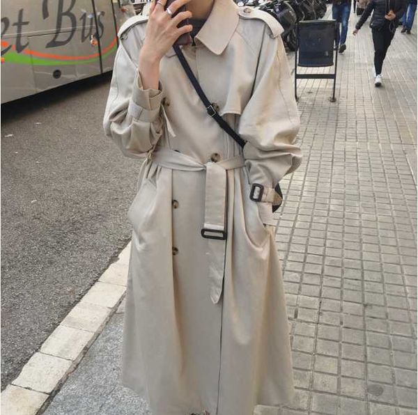 women's trench coats 2021 solid color fashion long tie waist-slim windbreaker turn-down collar elegant office lady warm with belt loose, Tan;black
women's trench coats 2021 solid color fashion long tie waist-slim windbreaker turn-down collar elegant office lady warm with belt loose, Tan;black