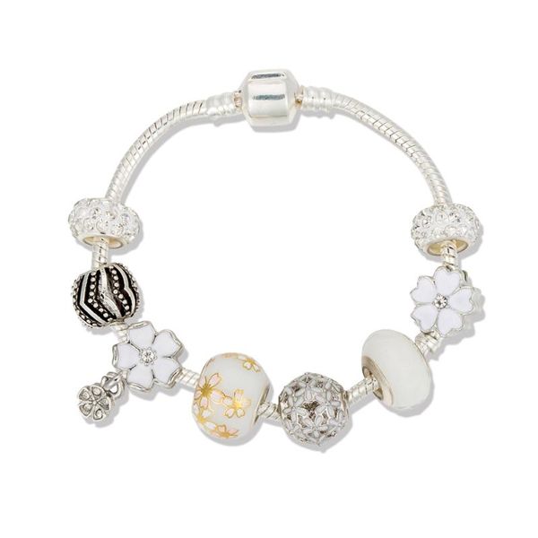 viovia 2020 new arrival bead of color white flowers bracelet design fit original bracelet diy jewelry gift for women b20019, Golden;silver
viovia 2020 new arrival bead of color white flowers bracelet design fit original bracelet diy jewelry gift for women b20019, Golden;silver