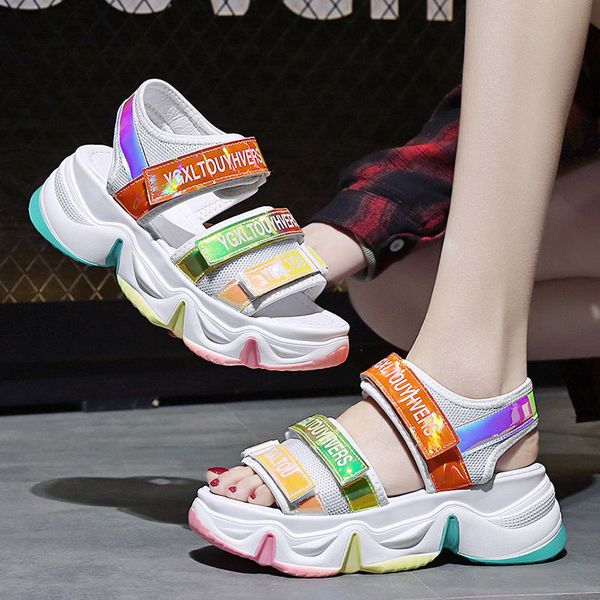 summer wedge sandals female 2020 new fashion platform sandals women super fire outdoor beach sports rainbow casual shoes, Black
summer wedge sandals female 2020 new fashion platform sandals women super fire outdoor beach sports rainbow casual shoes, Black