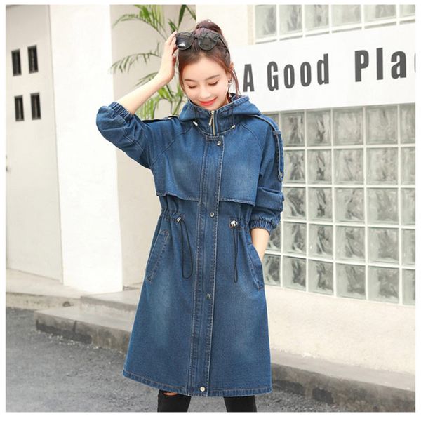 hooded jacket jean woman large size cloak denim windbreaker 2019 spring autumn new bf denim jacket female long loose coat f324, Tan;black
hooded jacket jean woman large size cloak denim windbreaker 2019 spring autumn new bf denim jacket female long loose coat f324, Tan;black