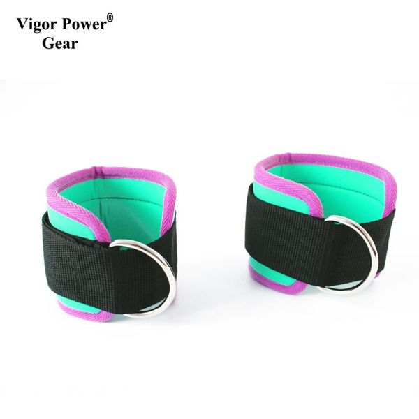 latex crossfit fitness ankle straps wrist straps with 2 d-ring for natural resistance bands pull up rope