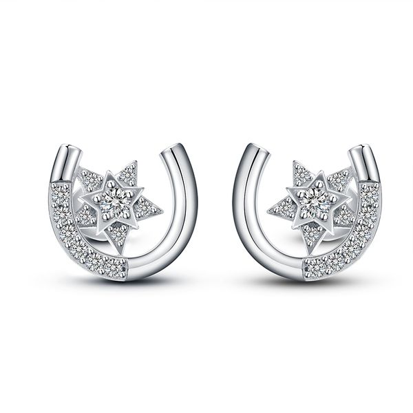 xiaojing 100% 925 sterling silver zircon u-shaped horseshoe star stud earrings for women fashion jewelry party gift wholesale, Golden;silver
xiaojing 100% 925 sterling silver zircon u-shaped horseshoe star stud earrings for women fashion jewelry party gift wholesale, Golden;silver