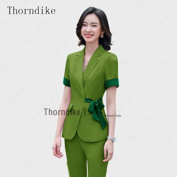 thorndike summer women lace up pants suit notch blazer jacket & pant lady office wear suits female set latest coat pants design, White;black
thorndike summer women lace up pants suit notch blazer jacket & pant lady office wear suits female set latest coat pants design, White;black