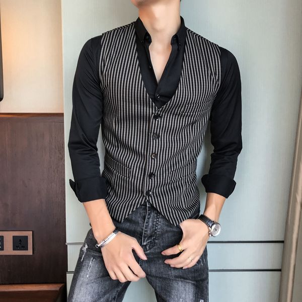 мужские полосатые жилеты colete slim fit masculino без рукавов куртки мужские британский курение masculino костюм жилеты для vintage, Black;white
мужские полосатые жилеты colete slim fit masculino без рукавов куртки мужские британский курение masculino костюм жилеты для vintage, Black;white