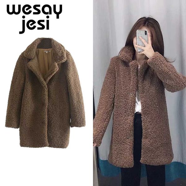 elegant khaki shaggy women thick coat streetwear autumn winter warm plush teddy coat female plus size party overcoat, Black
elegant khaki shaggy women thick coat streetwear autumn winter warm plush teddy coat female plus size party overcoat, Black