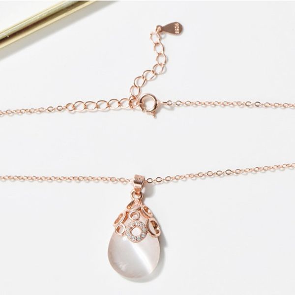 women's fashion cat's eye stone pendant s925 pendant necklace accessories valentine's day gift, Silver
women's fashion cat's eye stone pendant s925 pendant necklace accessories valentine's day gift, Silver