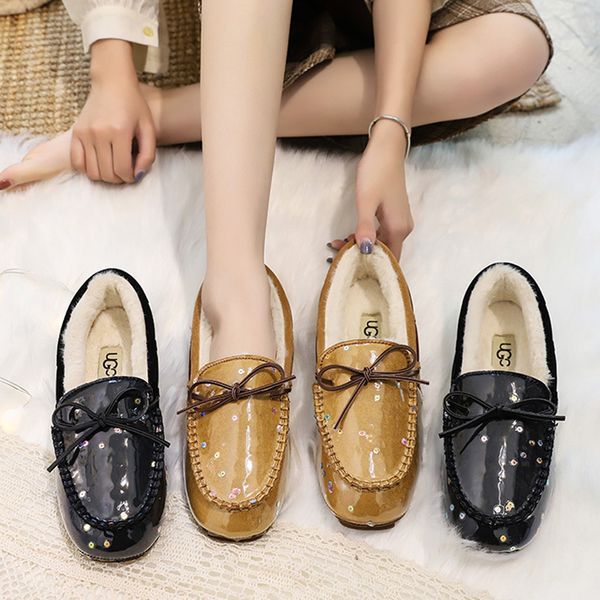bow-tied glitter round toe moccasins slip on winter plush cotton shoes woman casual comfy leisure loafers warm sewing lazy flats, Black
bow-tied glitter round toe moccasins slip on winter plush cotton shoes woman casual comfy leisure loafers warm sewing lazy flats, Black