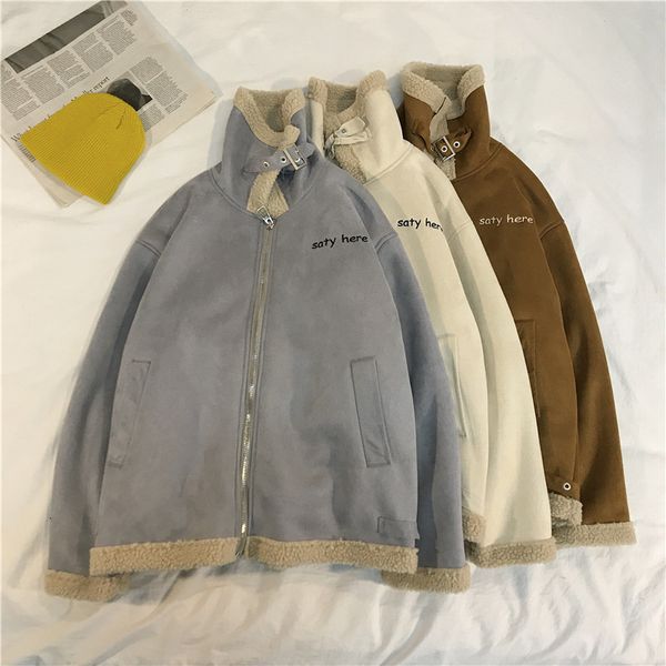 winter new lamb hair jacket men's warm thick fashion parka men casual lapel coat man wild loose cotton jacket large size m-5xl, Black
winter new lamb hair jacket men's warm thick fashion parka men casual lapel coat man wild loose cotton jacket large size m-5xl, Black