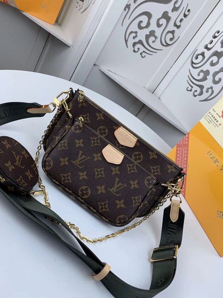 #1687 brand l multi pochette accessories design v shoulder bags fashion women 3pcs bags with wallet purse m44813 m44823 m44840, Black
#1687 brand l multi pochette accessories design v shoulder bags fashion women 3pcs bags with wallet purse m44813 m44823 m44840, Black