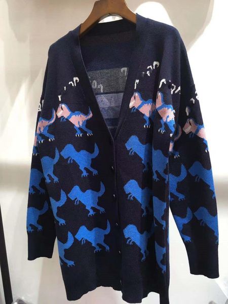 new autumn/winter 2019 brand designer fashion women's wear animal pattern loose cardigan sweater size s-l, White;black
new autumn/winter 2019 brand designer fashion women's wear animal pattern loose cardigan sweater size s-l, White;black