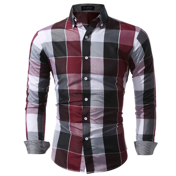 men shirts fit mens dress plaid shirts male autumn clothes social casual shirt men brand chemise homme large size xxxl usns, White;black
men shirts fit mens dress plaid shirts male autumn clothes social casual shirt men brand chemise homme large size xxxl usns, White;black