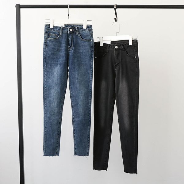 autumn new style korean-style women's skinny high-waisted jeans trend wild self-cultivation stretch full length ladies jeans, Blue
autumn new style korean-style women's skinny high-waisted jeans trend wild self-cultivation stretch full length ladies jeans, Blue