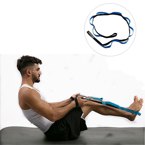 men women yoga stretch strap d-ring belt fitness exercise gym rope figure waist leg resistance fitness bands 10 flexible loops
men women yoga stretch strap d-ring belt fitness exercise gym rope figure waist leg resistance fitness bands 10 flexible loops