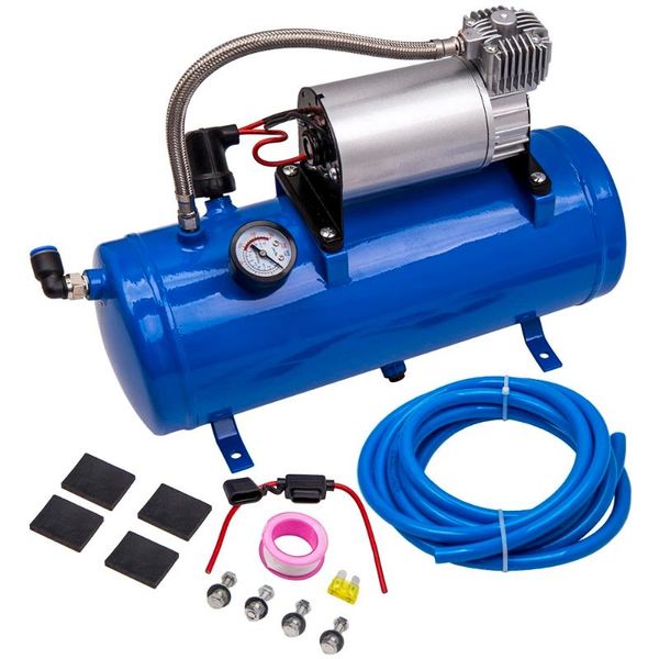 air compressor with 6 liter tank 120psi dc 12v for train horns blue tank gauge for air horn with pressure switch 6l car
air compressor with 6 liter tank 120psi dc 12v for train horns blue tank gauge for air horn with pressure switch 6l car