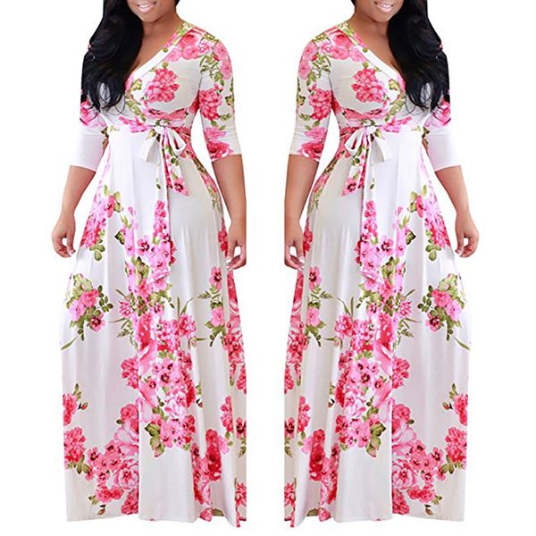 and american autumn ladys printed dress new large size dress women's long-sleeved v-neck waist dress drop shipping, Black;gray
and american autumn ladys printed dress new large size dress women's long-sleeved v-neck waist dress drop shipping, Black;gray