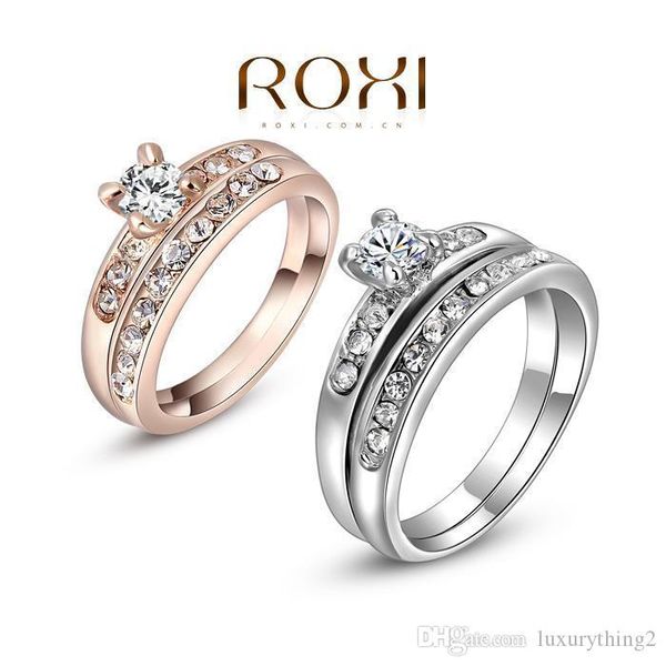 015 2015 new roxi delicate fashion platinum gold plated shinning fashion wedding set rings double ring, Silver
015 2015 new roxi delicate fashion platinum gold plated shinning fashion wedding set rings double ring, Silver