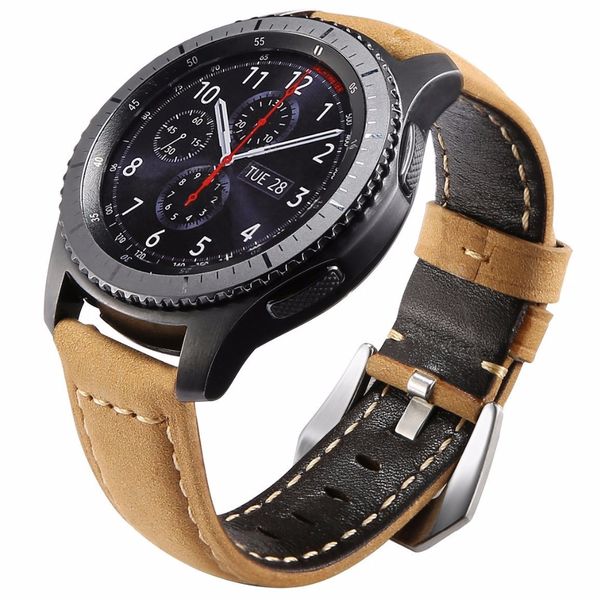 22m genuine leather watch band for samsung gear s3 band replacement watch bracelet for gear s3 classic frontier, Black;brown
22m genuine leather watch band for samsung gear s3 band replacement watch bracelet for gear s3 classic frontier, Black;brown