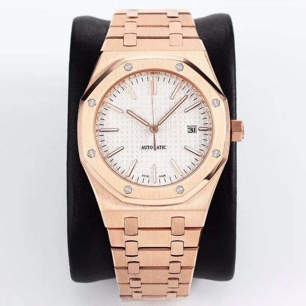 montre de luxe rose gold watch mens watch mechanical automatic auto date movement watches promotialloy wristwatch 15400 royal oak, Slivery;brown
montre de luxe rose gold watch mens watch mechanical automatic auto date movement watches promotialloy wristwatch 15400 royal oak, Slivery;brown