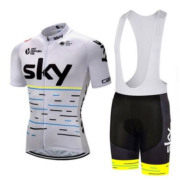 

White pro team men 039 cycling jer ey ummer hort leeve and cycling bib hort kit breathable mtb bike clothing ropa maillot cicli mo