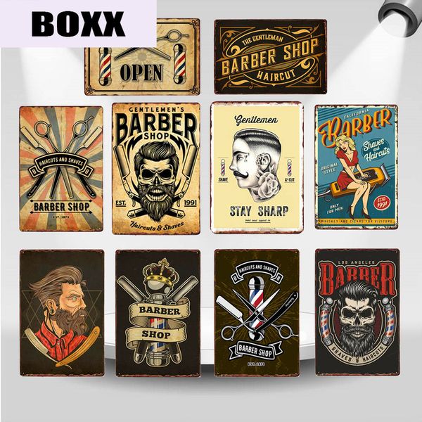 vintage barber shop metal wall art poster shabby chic haircut and shave plaque college dorm decoration art painting sticker wy62
vintage barber shop metal wall art poster shabby chic haircut and shave plaque college dorm decoration art painting sticker wy62