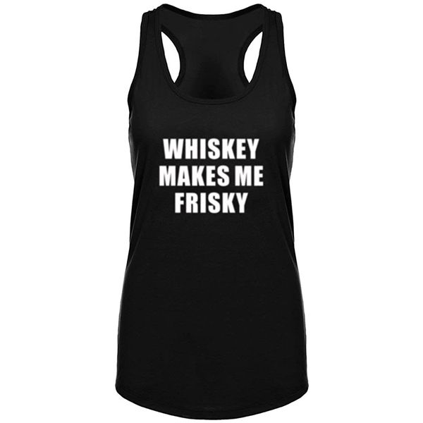 summer funny letter print tank womens whiskey makes me frisky fitness workout racerback tank, White
summer funny letter print tank womens whiskey makes me frisky fitness workout racerback tank, White