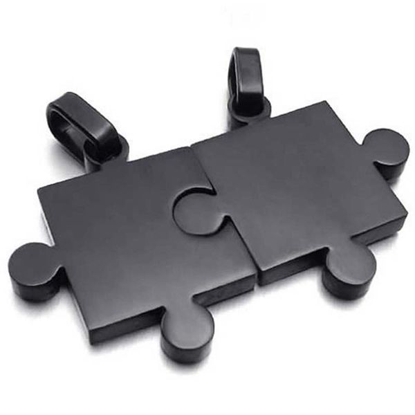 jewelry 1 pair friendship chains puzzle love stainless steel partner pendant with 45cm and 55cm necklace, ladies ,gents neckla, Silver
jewelry 1 pair friendship chains puzzle love stainless steel partner pendant with 45cm and 55cm necklace, ladies ,gents neckla, Silver